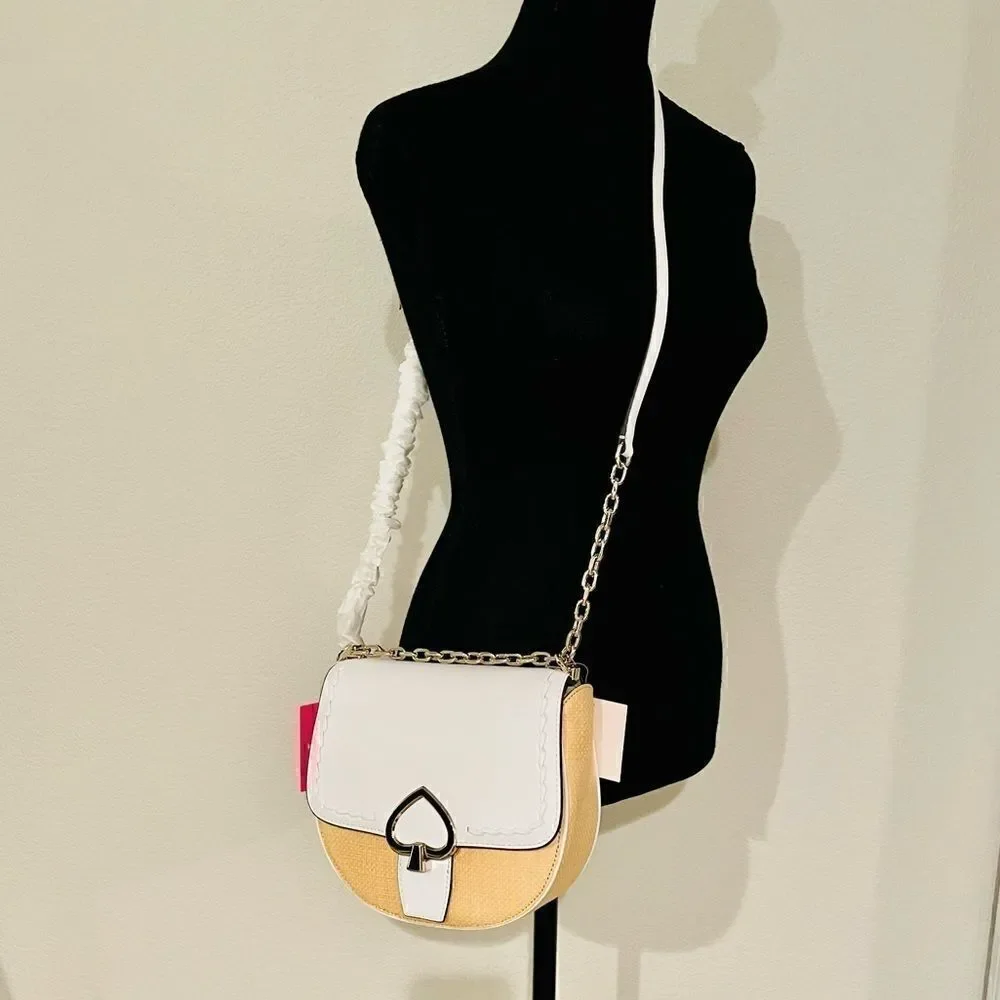 NWT Kate Spade Medium Chain Saddle Bag